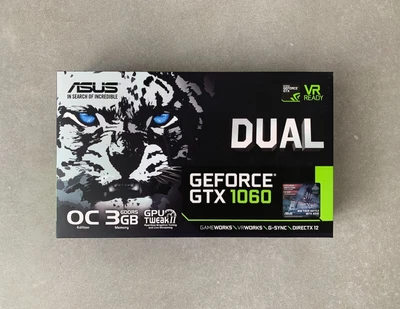 $57 • Buy ASUS DUAL Series GTX1060 3GB GDDR5 Graphics Card WHITE