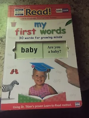 Your Baby Can Read Book  My First Words  Large 10x6 Inch SLIDER BOOK • $18.95