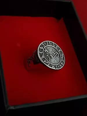 Grimorium  Verum Seal Of Lucifer Ring Goth Punk Occult Alt Church Of Satan • $35