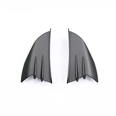 Motorcycle Side Winglet Fairing Air Deflector Wing Spoiler Kit Accessories Black • $15.20