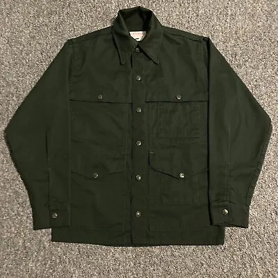 VTG Filson Forest Green Cruiser Jacket Hunting Pockets Made In USA Men’s Small • $202.11