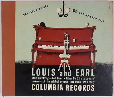 $50 • Buy LOUIS ARMSTRONG, EARL HINES: Hot Jazz Classics Set C-73 4x 78 10” EE-