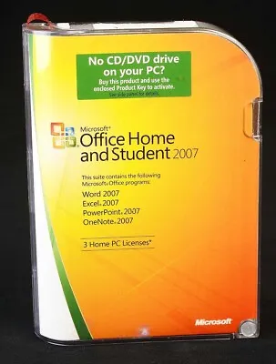 Microsoft Office Home And Student 2007 Windows CD ( NO Product Key ) - Excellent • $15