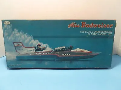 Rare Testors Miss Budweiser Speed Boat 1/25 14  Long -year 1978 • $130