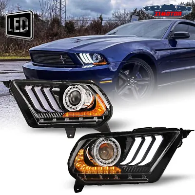 DRL LED For 2010-2012 Ford Mustang Headlights Projector Sequential Turn Signal • $249.99