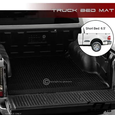 For 1997-2003 Ford F150 6.5 Ft Black Rubber Diamond Truck Bed Floor Mat Liner • $82