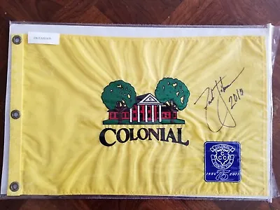 $40 • Buy Zach Johnson 2010 Winner Colonial, Authentic Hand Signed  Course Flag, Sealed