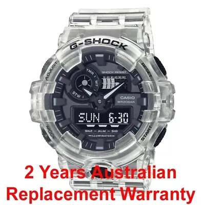 Casio G-shock Men Watch Ga-700 Ga-700ske-7a Clear Semi-transparent 2y Warranty • $159.99