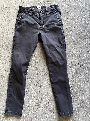 H&M Solid Chino Pants Men 30 Skinny Fit Stretch Gray Formal • $12.20