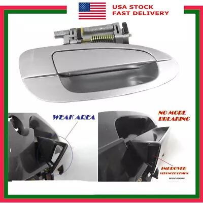 For 2002-2006 NISSAN ALTIMA B3768 Rear Right Outside Door Handle KY1 Silver • $17.83
