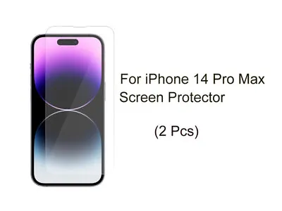 $4.99 • Buy 2 X For IPhone 14 Pro Max 6.7  Anti-Scratch Screen Protector Screen Guard Flim