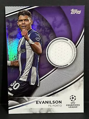 2023-24 Topps UEFA Club Competition Porto Evanilson Match Worn Patch Purple /299 • $20