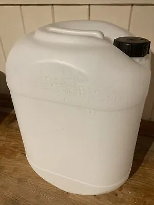 20 Litre Plastic Food Grade Water Jerry Can With NEW Tamper-Evident Screw Cap • £6