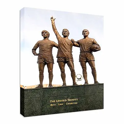 £48.99 • Buy George Best, Denis Law, Bobby Charlton United Canvas Wall Art Picture Print