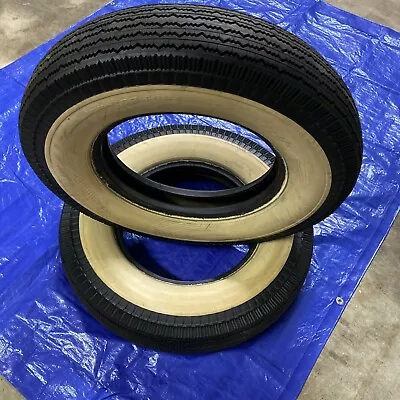 VINTAGE Dunlop Fort WHITE WALL Tire(s) Man Cave Decor Or Whatever.  Size 7.00-15 • $25