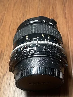 Vintage Nikon Nikkor 24mm F/2.8 Wide Angle Prime MF Lens JAPAN Nice 543668 • $60