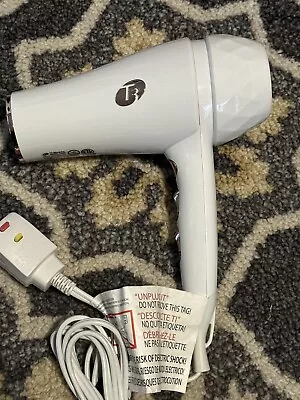 T3 73835 Featherweight 2 Professional Hair Dryer White & Rose Gold TESTED WORKS • $29.99