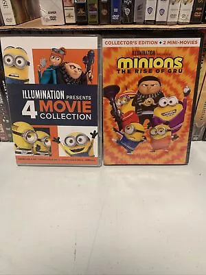 Despicable Me 1 2 3 Rise Of Gru & Minions 5 Disc DVD Lot 🇺🇸 Buy 3 Get 1 Free • $19.99