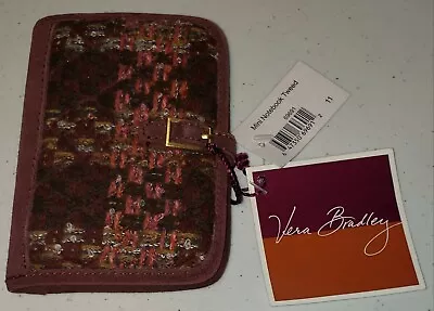 Vera Bradley Mini Notebook Burgundy Tweed Retired 3.5  X 5  NWT • $18