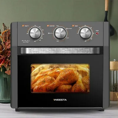 1300W Toaster Oven Air Fryer Combo 20QT/19L Mini Air Fryers Oven 5-in-1 Black • $59.99