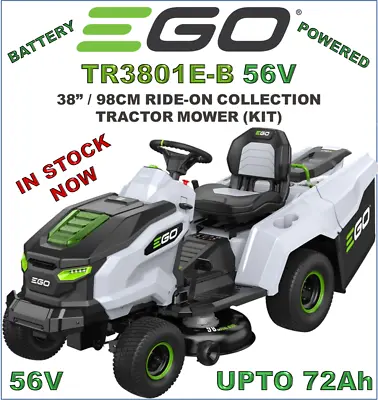 Ego T6 TR3801E-B 38  Lithium Battery Ride On Lawn Mower Garden Tractor Lawnmower • £4999