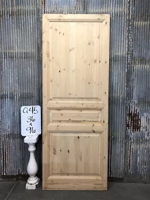 French Single Door (36x96) European Styled Door Raised Panel Door Q45 • $1095