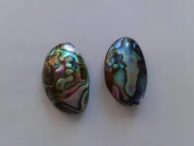 2 Natural Paua/Abalone Shell Beads 24 Mm. Jewellery Making/Embellish/Crafts • £12.35