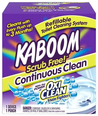 KABOOM 35113 Scrub Free Continuous Automatic Toilet Cleaning System NEW! 8595118 • $9.89