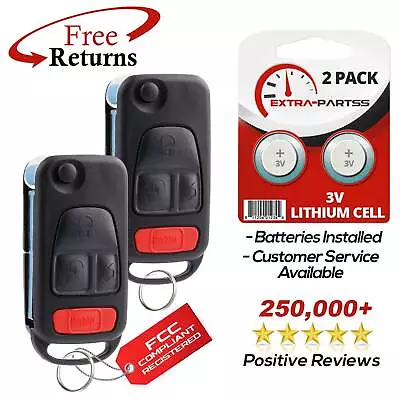 2 For 1998 1999 2000 Mercedes Benz ML 320 Keyless Remote Fob Flip Key NCZMB1K • $79.95