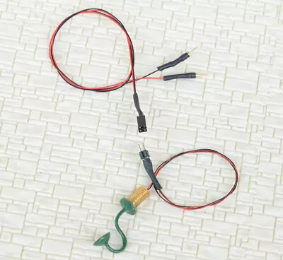 £5.99 • Buy 10 X OO / HO Gauge LED Wall Lights Model Street Lamps Railway Lamp Posts #R46