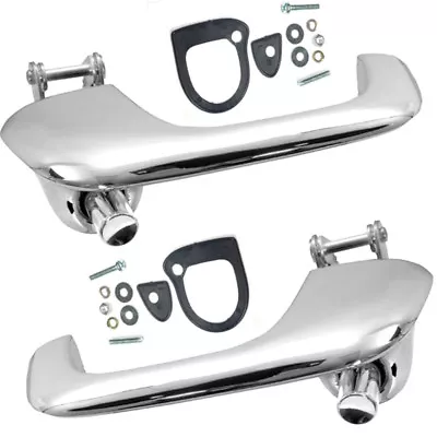 1967~1968 Mustang Outside Exterior Door Handles Pair New Chrome 2 PCS Dii M3617 • $69.99