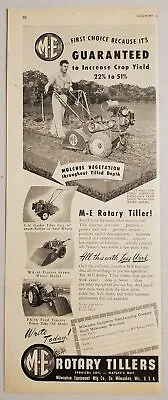 1948 Print Ad M-E Rotary Garden Tillers Ford Tractor Attachment So. MilwaukeeWI • £14.73