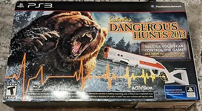 Cabela's Elite Hunting Rifle & Dangerous Hunts 2013 Playstation 3 PS3 NO DONGLE • $23.95