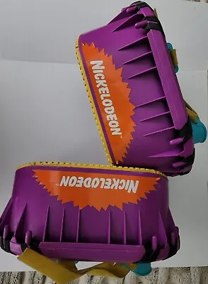 Vintage Moon Shoes Anti-Gravity Strap Shoes Purple And Blue 1989 Nickelodeon  • $12