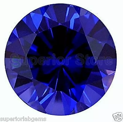 5.00 Mm 0.50 Ct  Round Cut Lab  Blue Sapphire WITH LIFETIME WARRANTY • $6.74