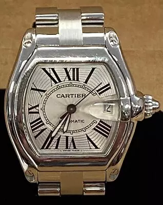$2900 • Buy CARTIER ROADSTER 2510 SILVER DIAL 37mm STAINLESS STEEL AUTOMATIC WATCH.