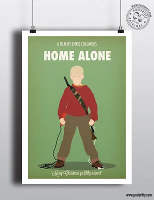 £8 • Buy HOME ALONE Minimalist Christmas Movie Poster Minimal Xmas Film Print Posteritty