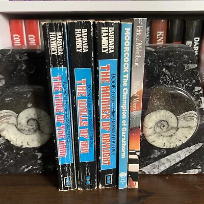 £15 • Buy Job Lot Of 5 Fantasy Books Barbara Hambly Michael Moorcock Elric Of Melnibone 