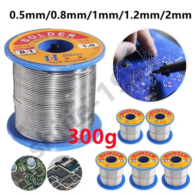 300g 0.5~2mm Tin Wire Soldering Solder Fluxed Core Electronics Lead Flux 63/37  • £9.65