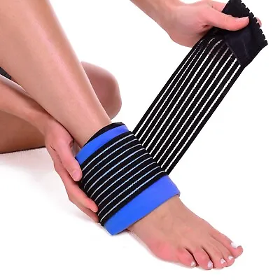 Ankle Ice Pack And Wrap - Reusable Hot Cold Compress For Ankle Swelling And Pain • £14