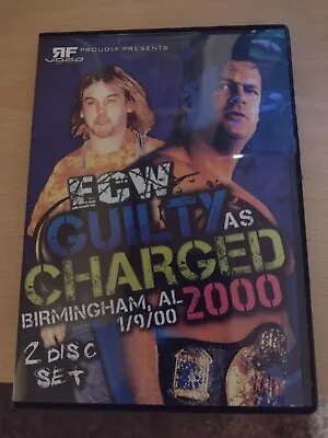 ECW DVD  Guilty As Charged 00  2 Disc Set RF Video WWF WWE WCW AEW • £8.99