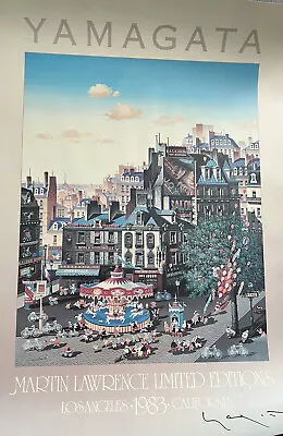 Signed Yamagata Lithograph Poster 1983 Martin Lawrence Gallery Poster France • $250