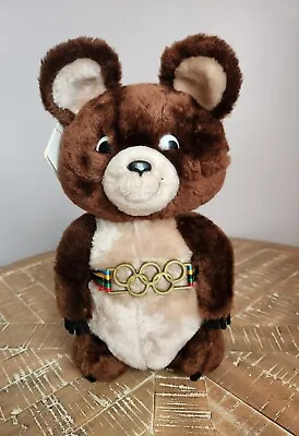 Vintage 1980 Olympics Misha Bear Moscow Russia R Dakin Plush Stuffed Animal 12  • $32