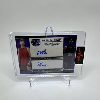 Matas Buzelis Mackenzie Mgbako 2023 Leaf Multigraphics Dual Auto /25 • $16.99