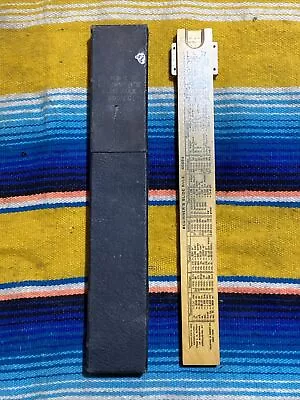 Vintage Keuffel & Eser Co. (K&E) Beginner's Slide Rule 4058c In Original Case • $16