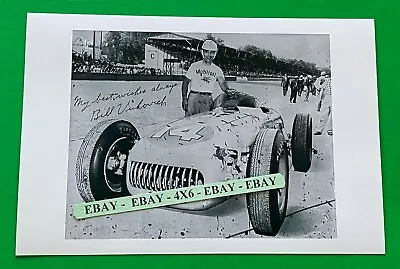 Found 4X6 PHOTO Of Race Car Driver Bill Billy Vukovich Indy Winner 1953 & 1954  • $3.96