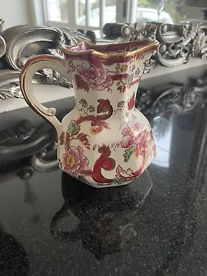 Masons Ironstone Mandalay Red Serpent Handle 6 Inch Jug - Hand Painted • £19.87