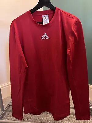 Adidas Red Running Top / Underlayer Medium M Brand New  • £5