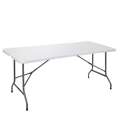 3/4/6/8 FT Plastic Folding Table Portable Picnic Camping Table Indoor Outdoor  • $61.58