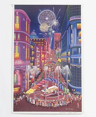 Melanie Taylor Kent RETURN OF THE CABLE CARS Signed Lithograph Print 31  X 20   • $179.99